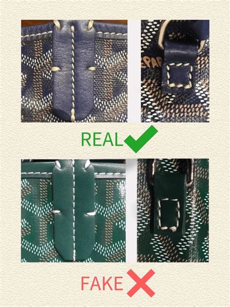 fake goyard marrakech|how to identify a fake goyard.